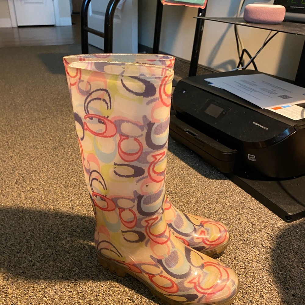 COACH rain boots